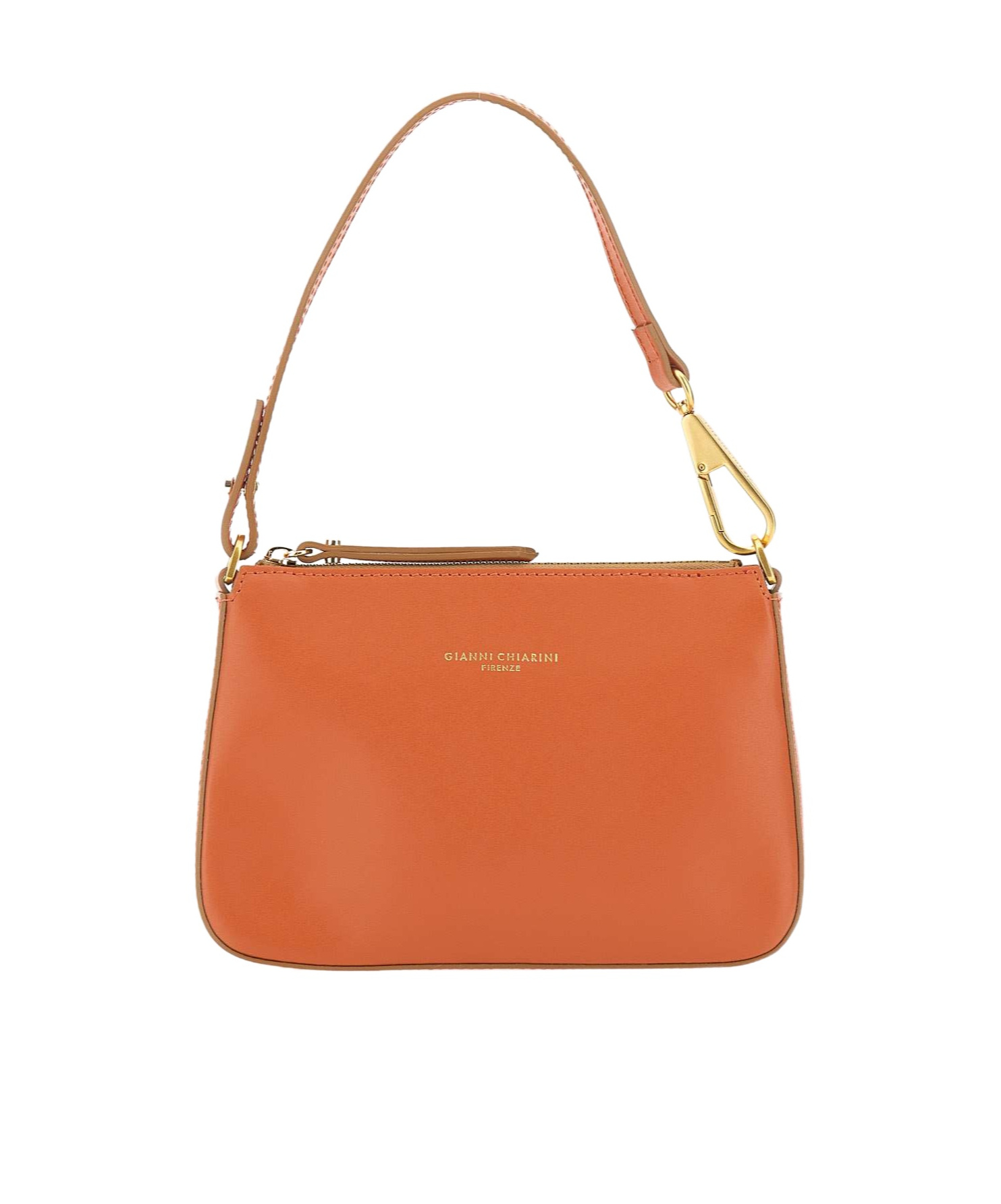 Gianni Chiarini Brooke Small Shoulder Bag In Orange