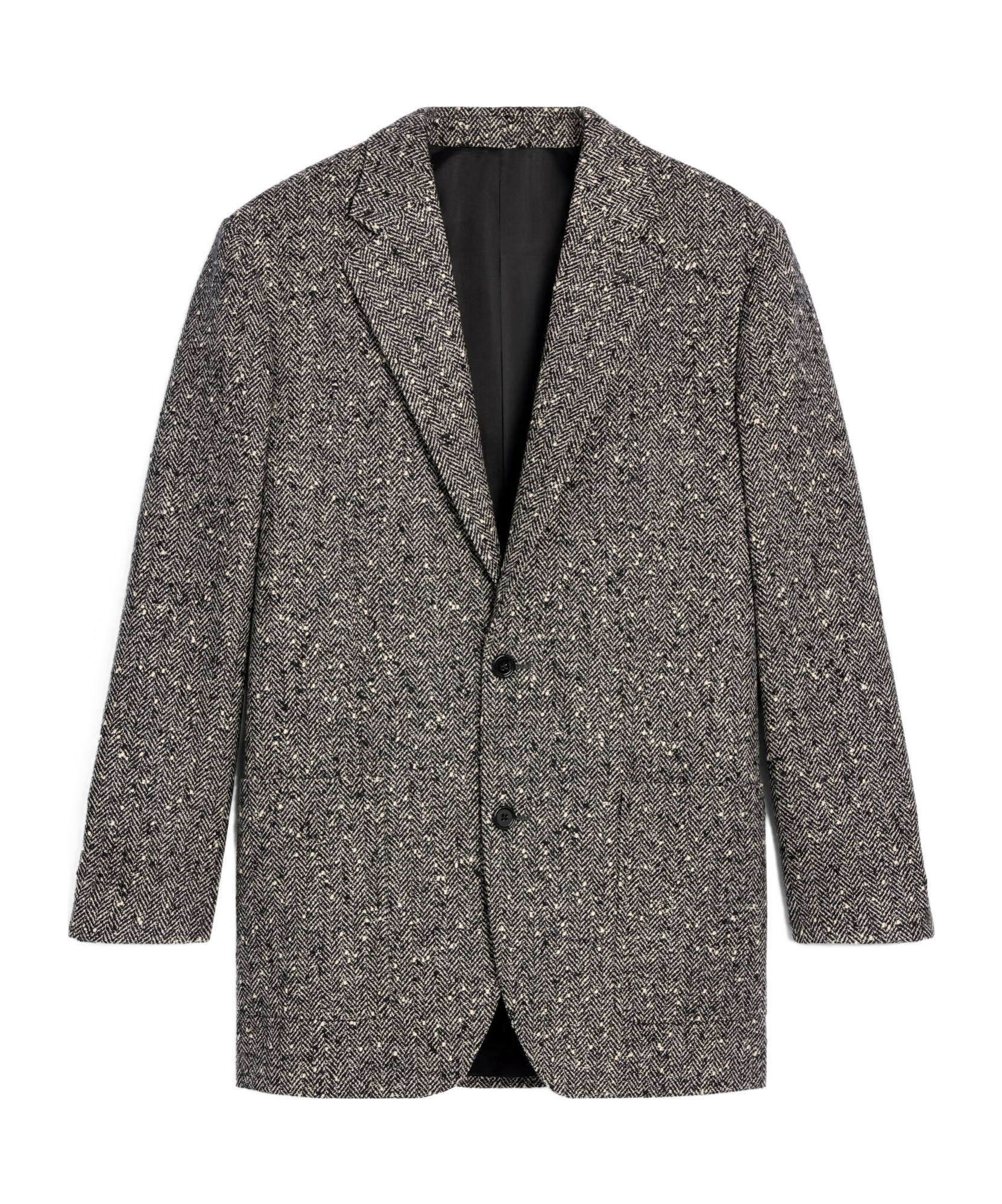 Celine Ivory And Black Wool Jacket In Gray