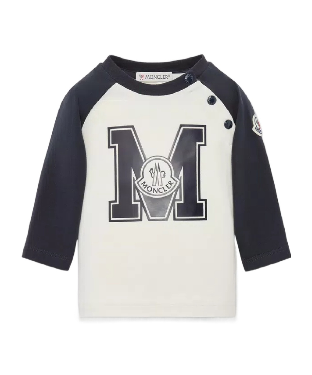 Moncler Rubberised-logo T-shirt In White
