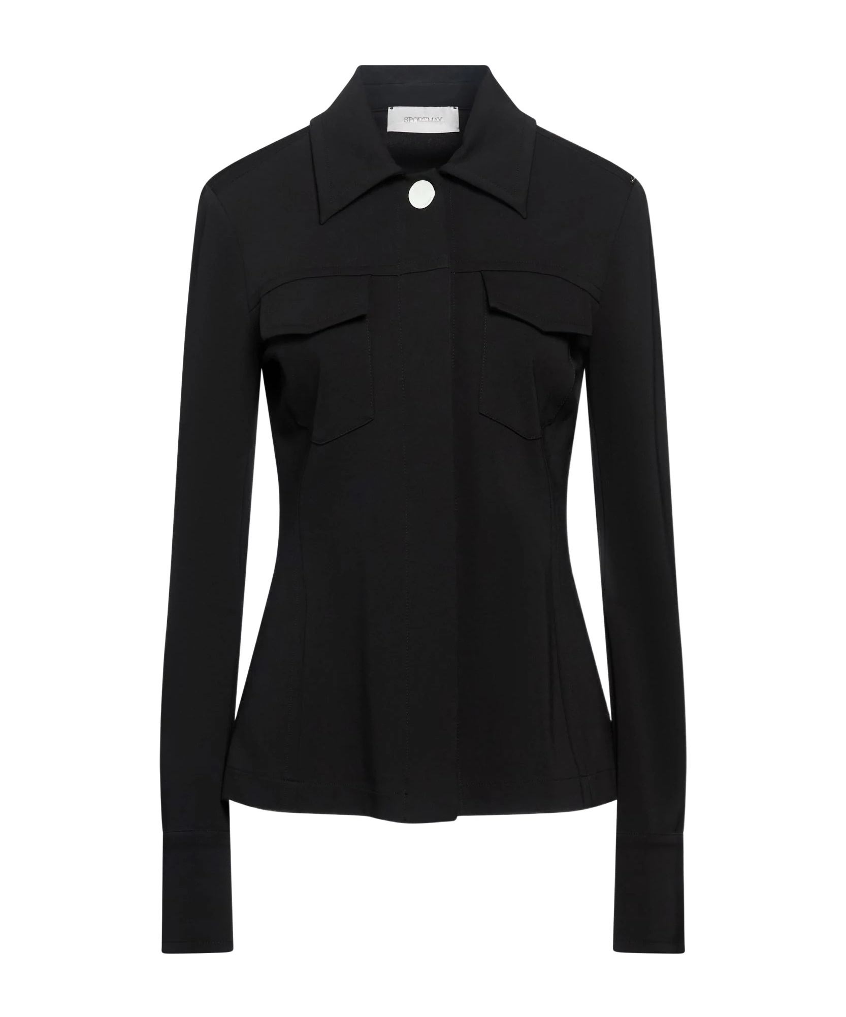 Max Mara Solid Colour Shirts In Black