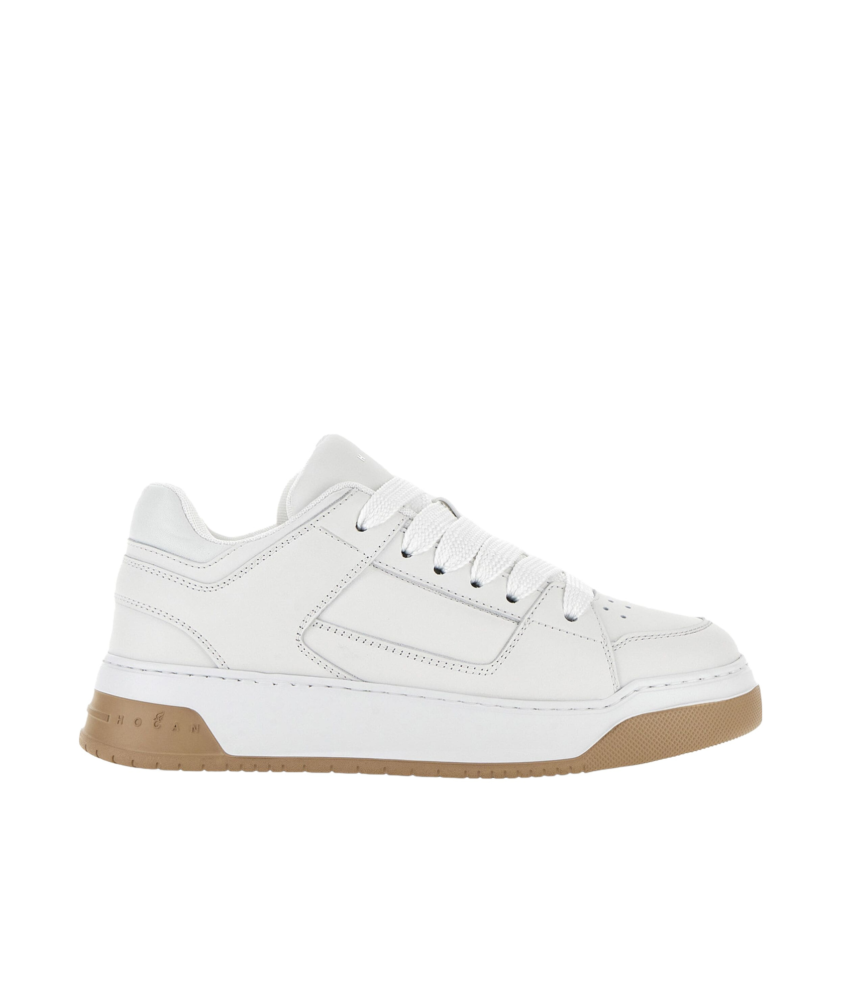 Hogan Men's Leather Sneakers With Logos In White