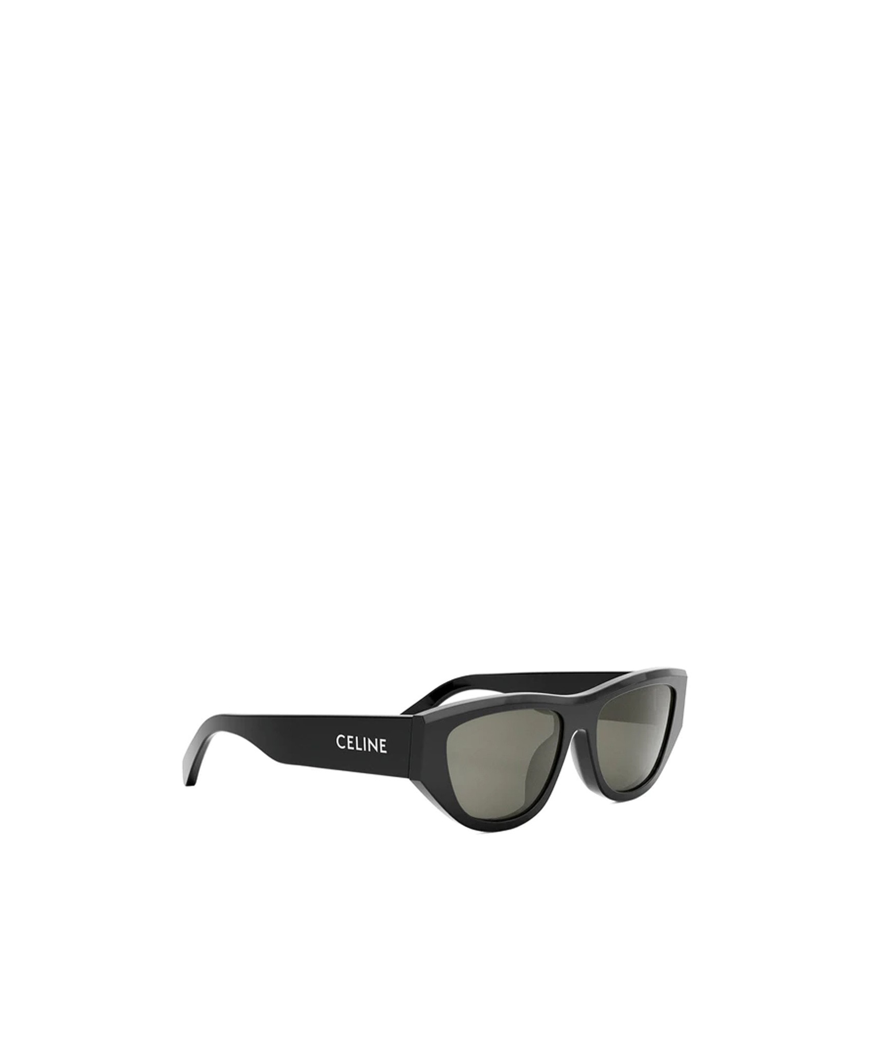 Celine Monochroms Acetate Cat-eye Sunglasses In Black