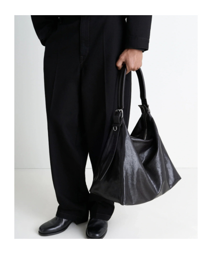 Lemaire Belted Shoulder Bag In Brown