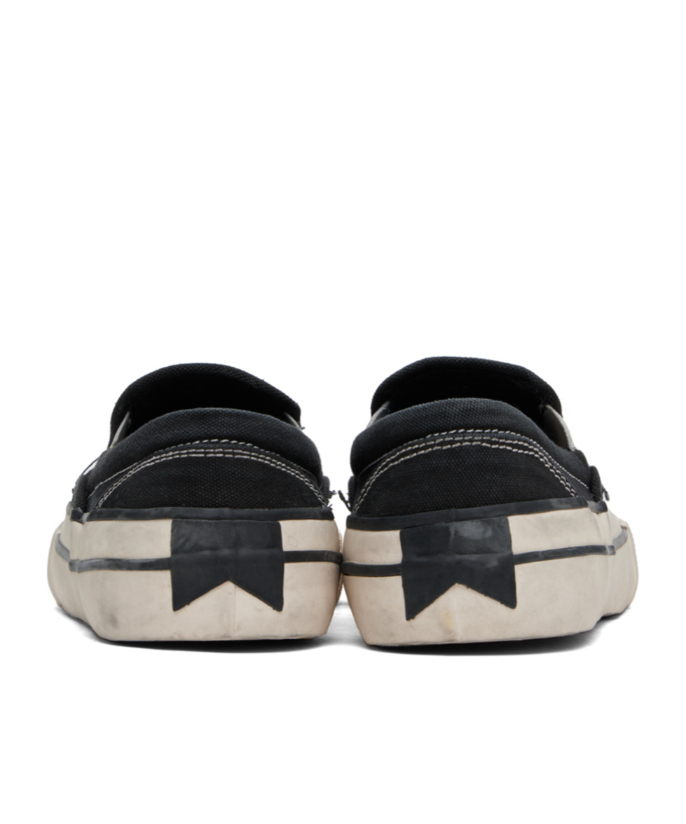 Rhude Washed Canvas Slip On Sneaker Shoes In Multicolor