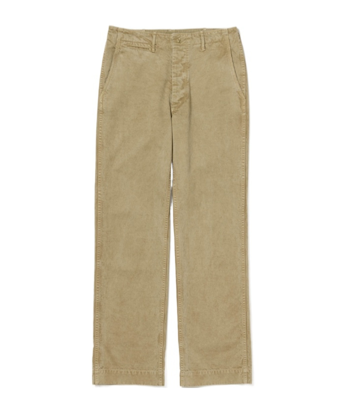 Auralee Product Dyed Finx Chino Narrow Pants In Brown