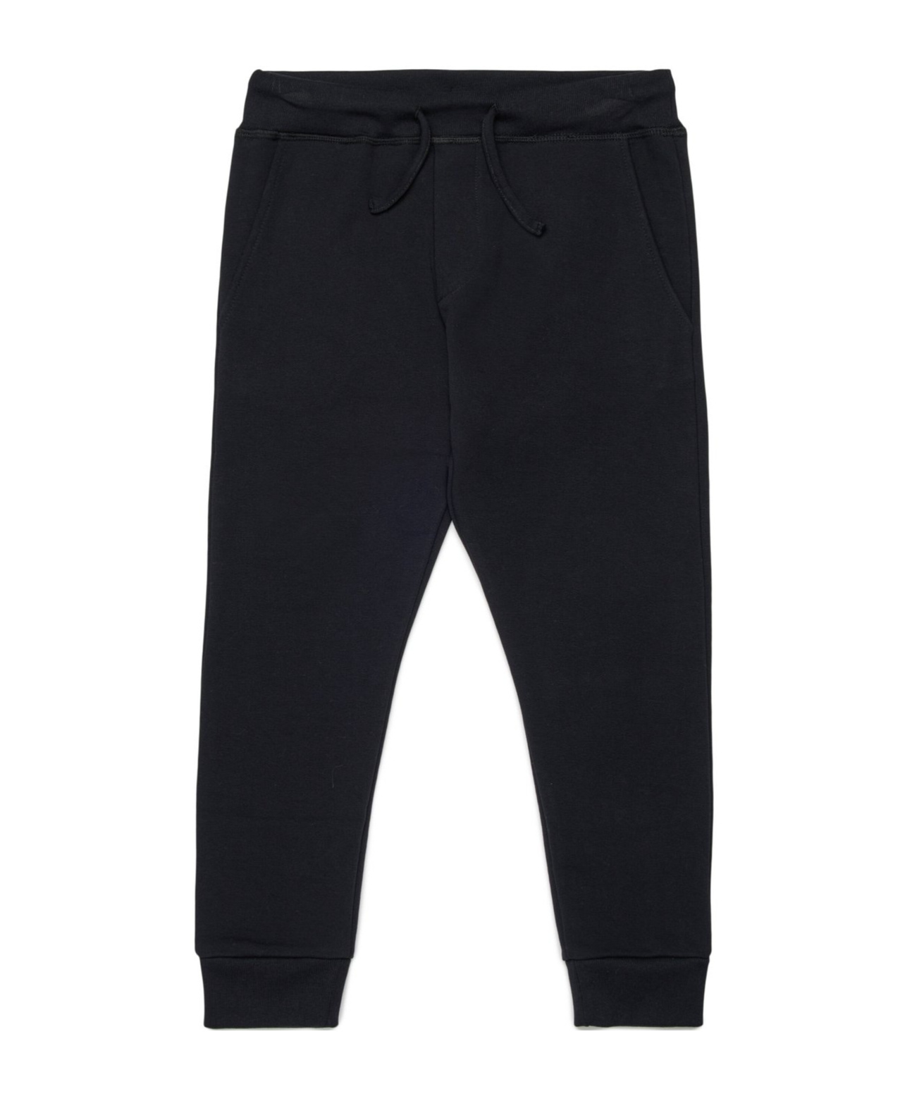 Dsquared2 Black Cotton Track Pants In Black