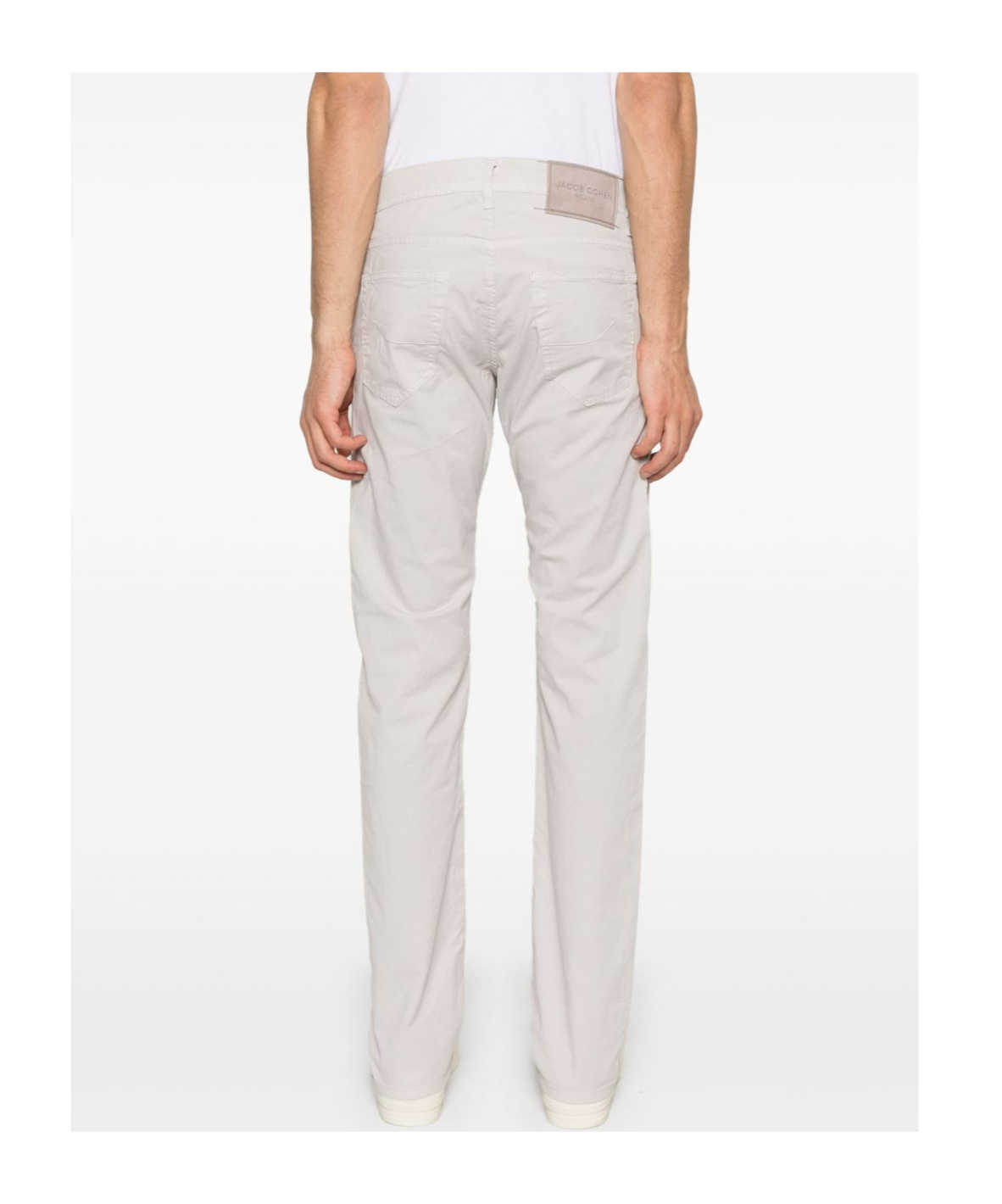 Jacob Cohen Brown 5 Pocket Trousers In White