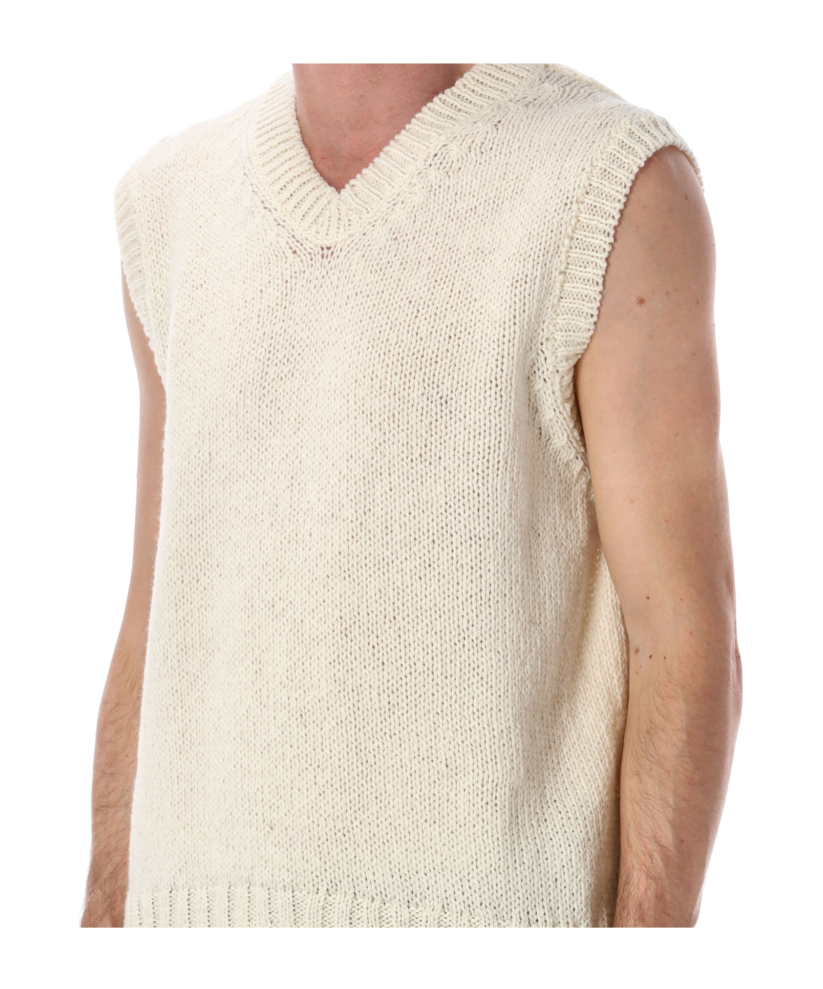 Howlin' Sleeveless V-neck Knit Vest In Brown