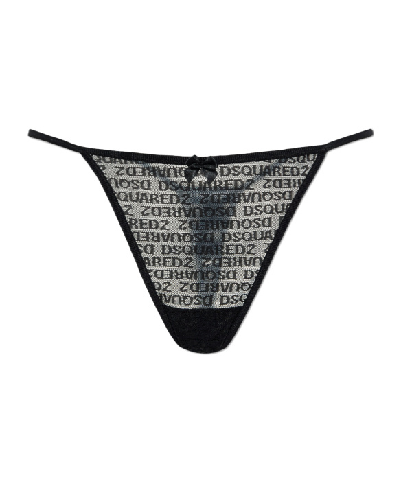 Dsquared2 Lace Thong In Black