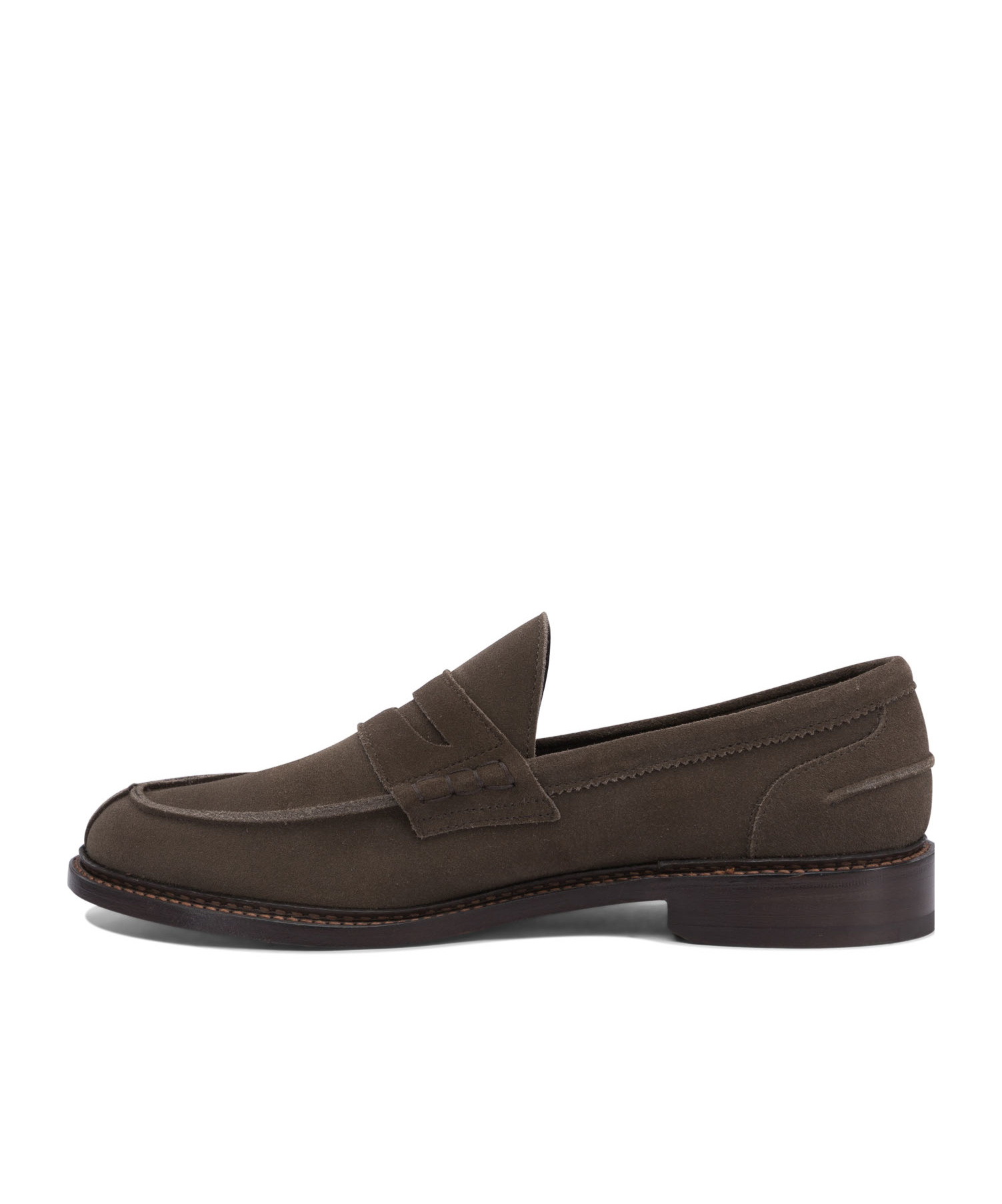 Tricker's Loafers With Round Toe And Penny Strap In Black