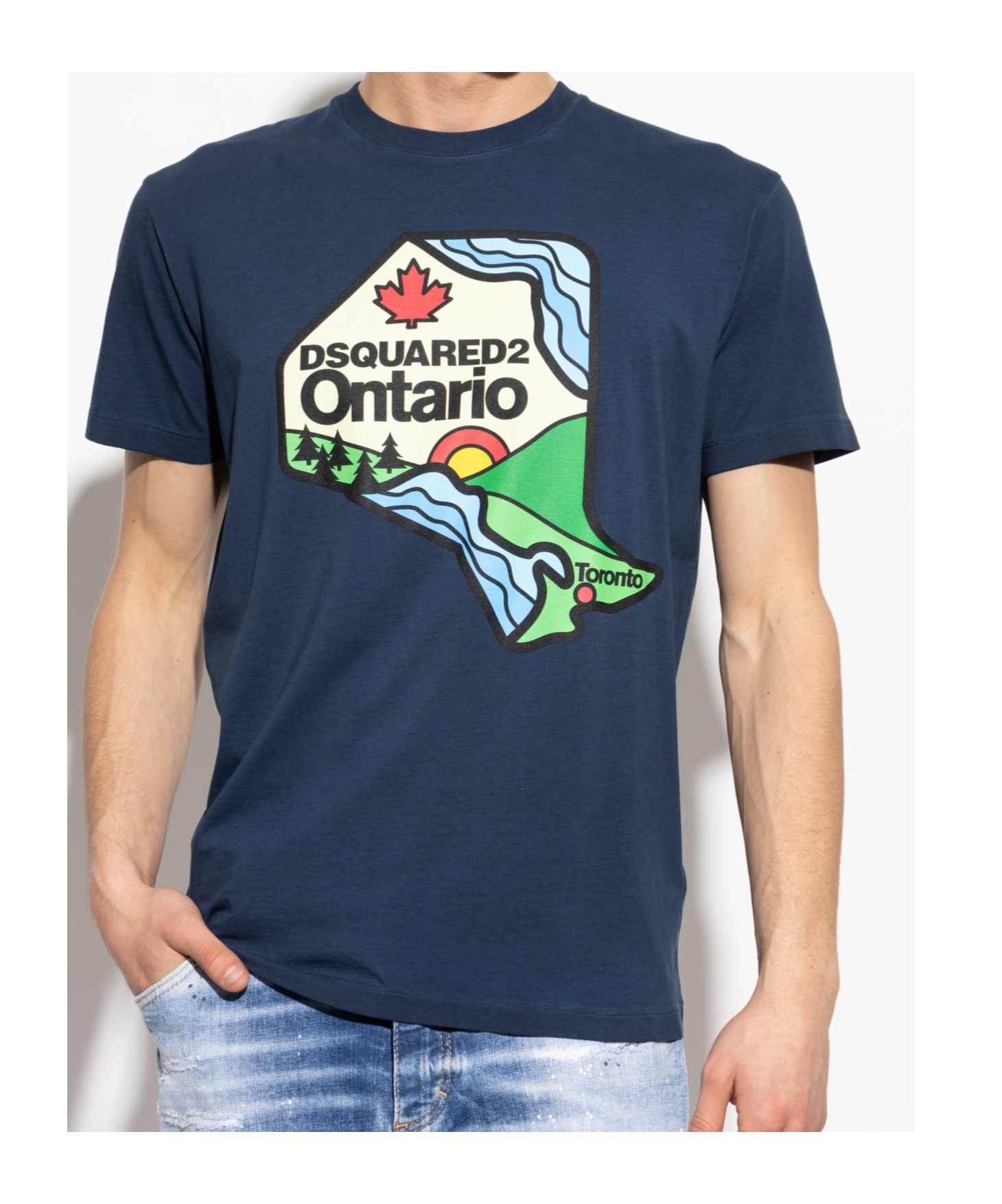 Shop Dsquared2 Logo-print T-shirt In Multicolor