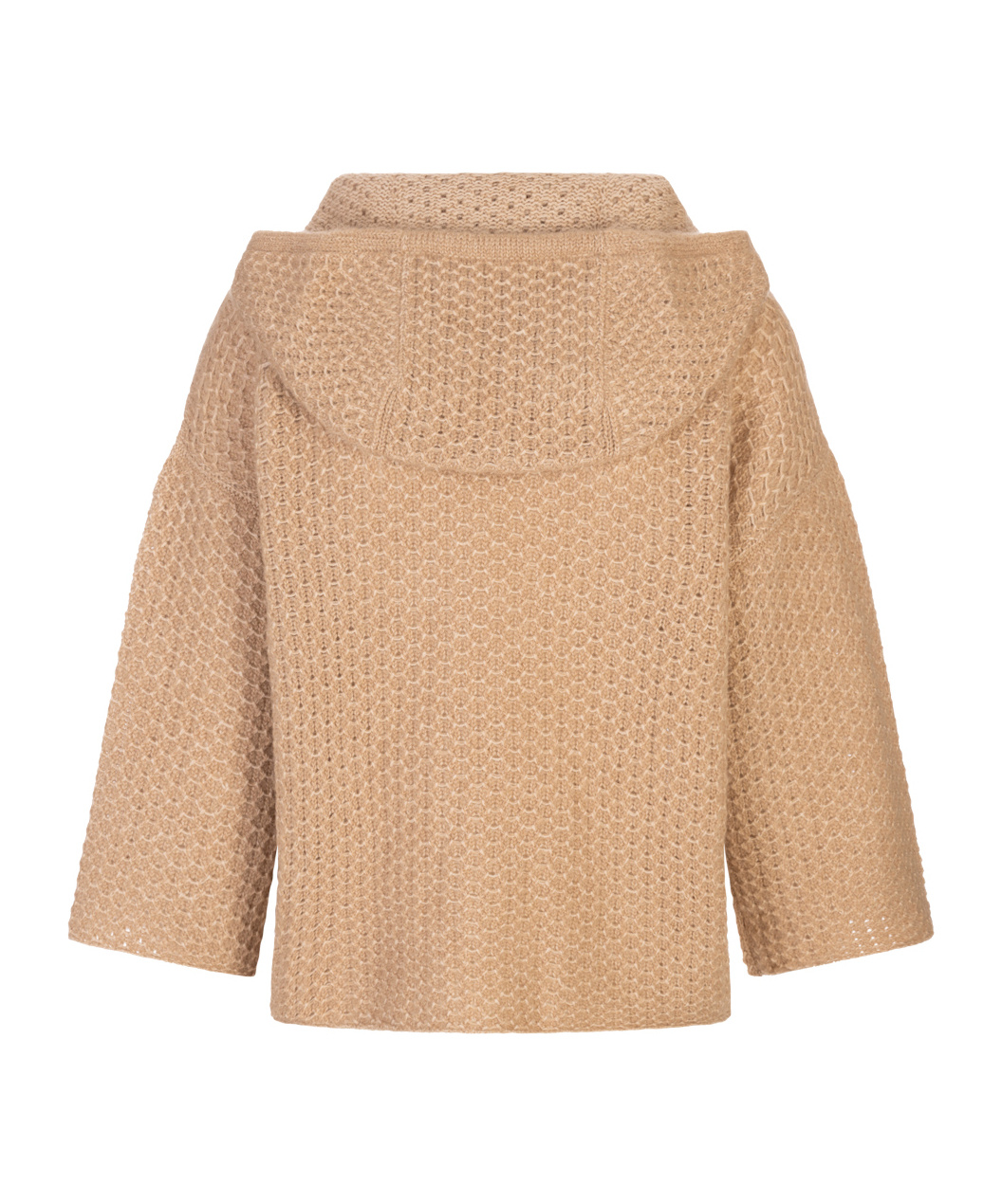 Fabiana Filippi Drawstring Hooded Sweater In Brown