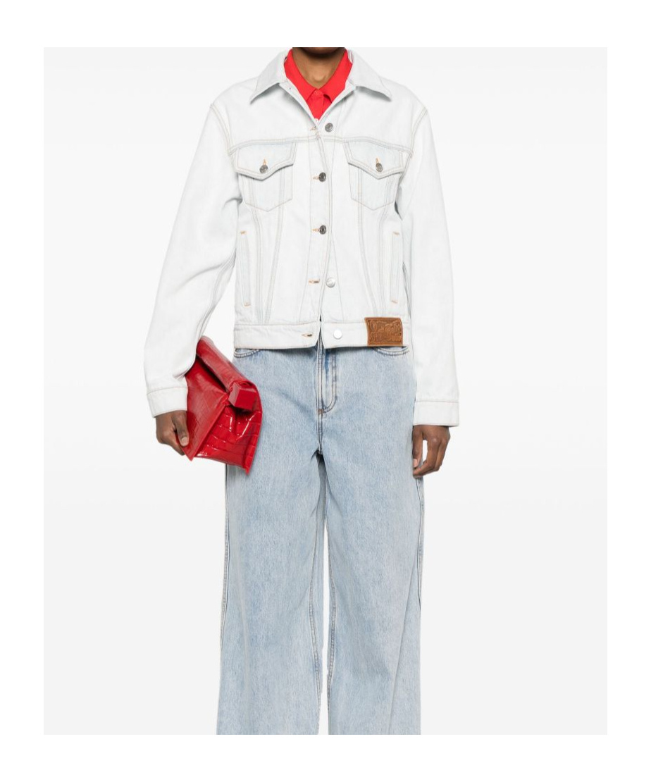 Bally Knee Length Jacket Buttoned Cuffs In White