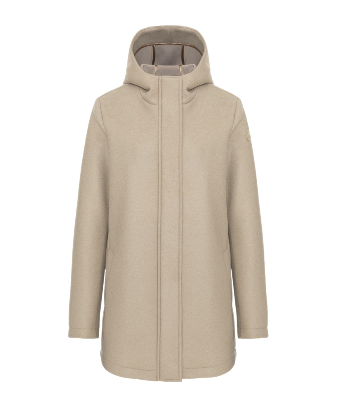 Colmar Originals Long-sleeved Hooded Coat In Neutral