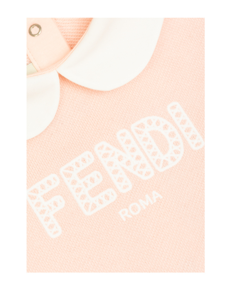 Fendi Ruffle Dress In Pink