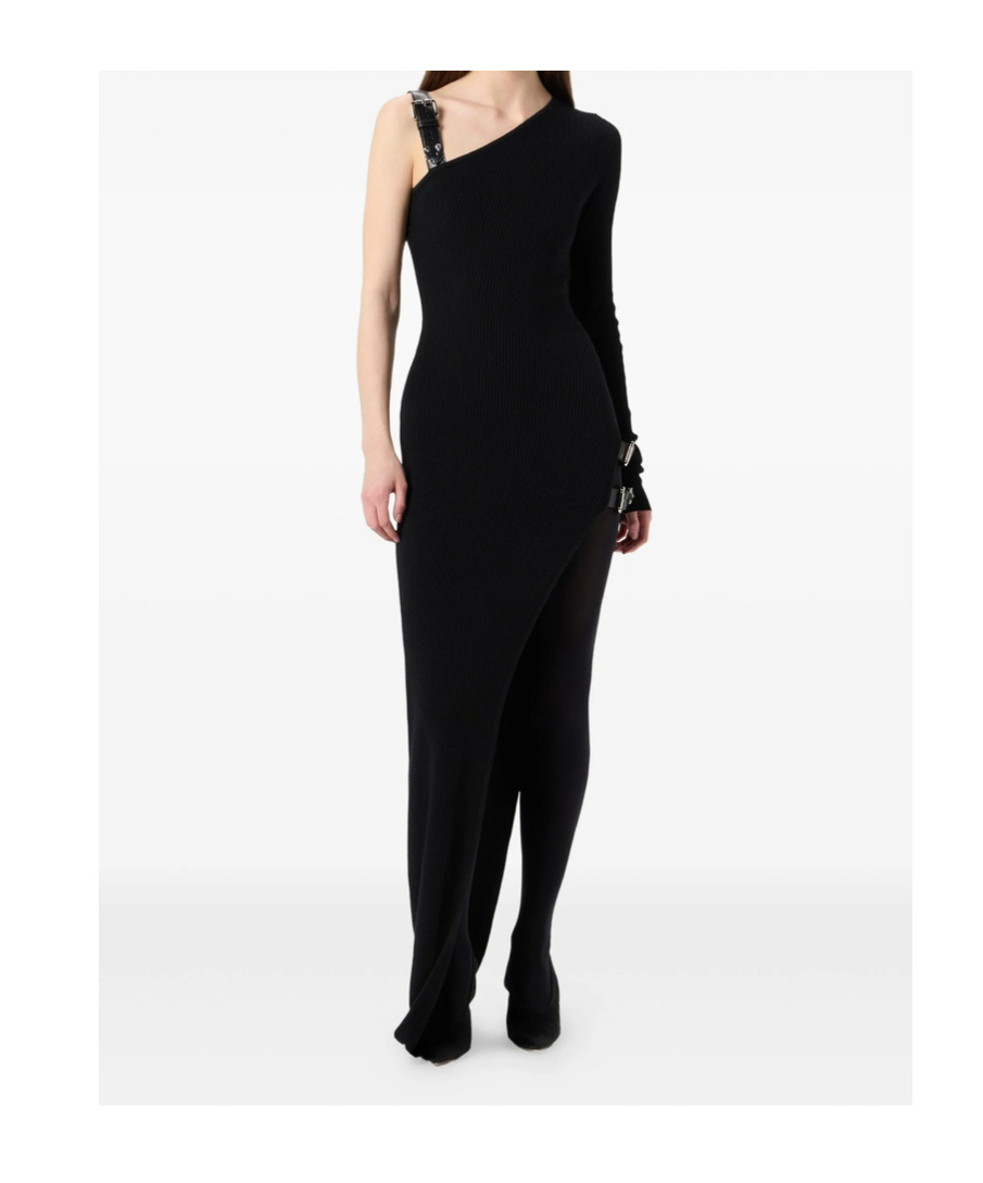 Blumarine Asymmetric Dress In Black
