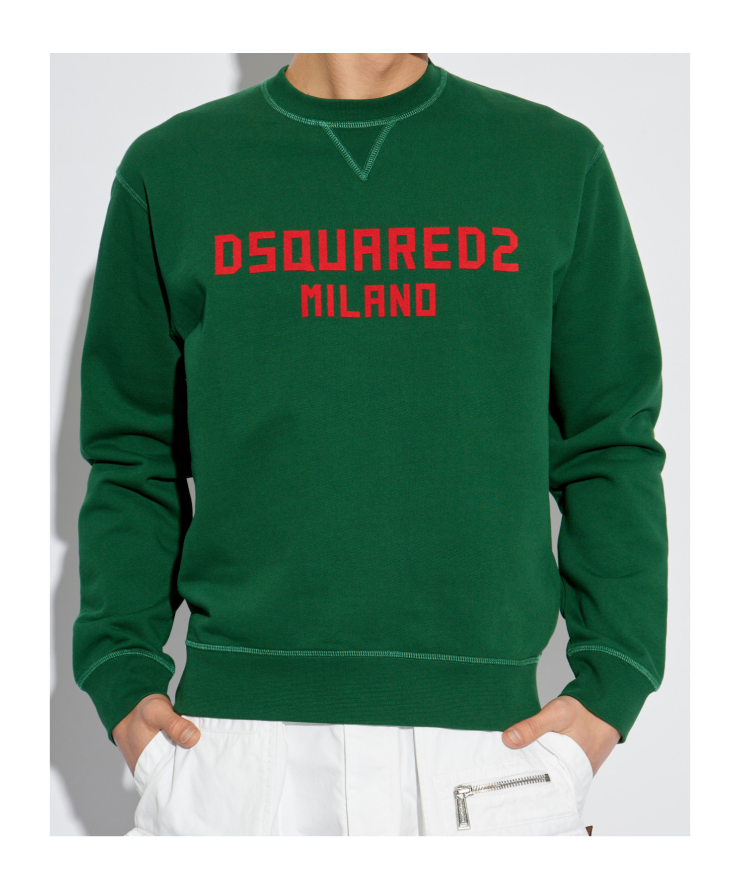 Dsquared2 Logo-print Sweatshirt In Green