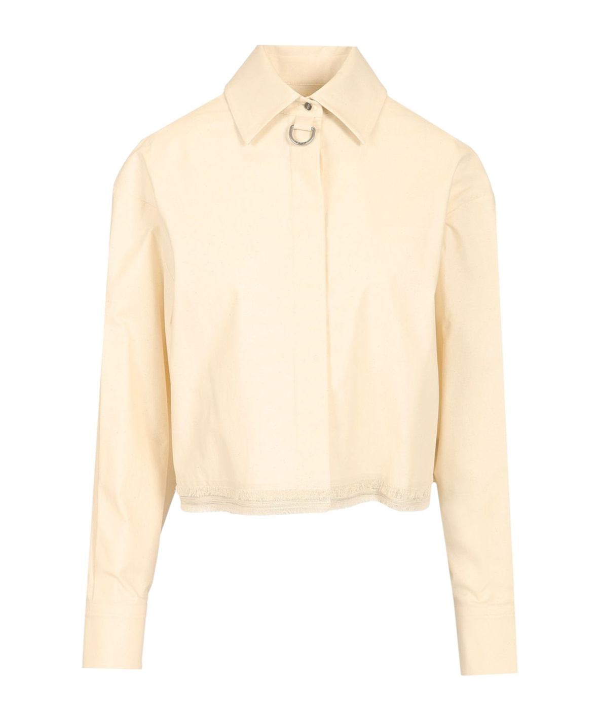 Durazzi Milano Cropped Shirt Shirts White In Nude