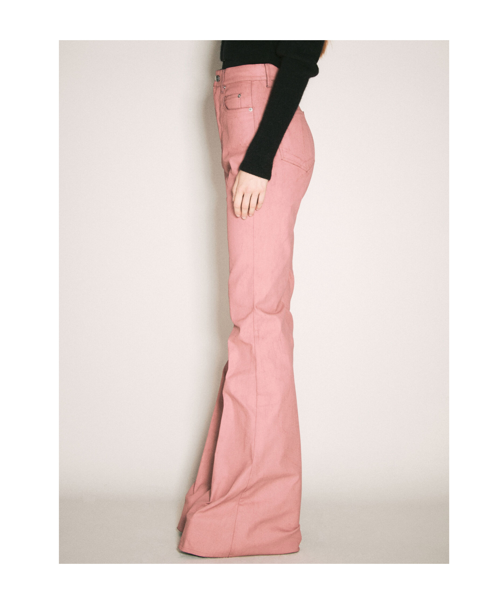 Rick Owens Belt-loop Casual Pants In Pink
