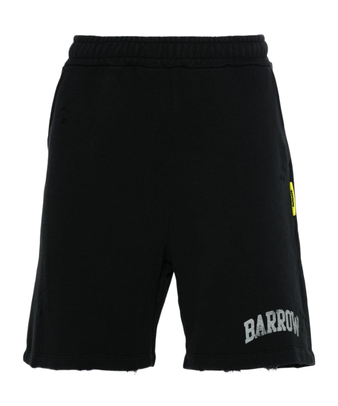 Barrow Smiley-print Distressed Shorts