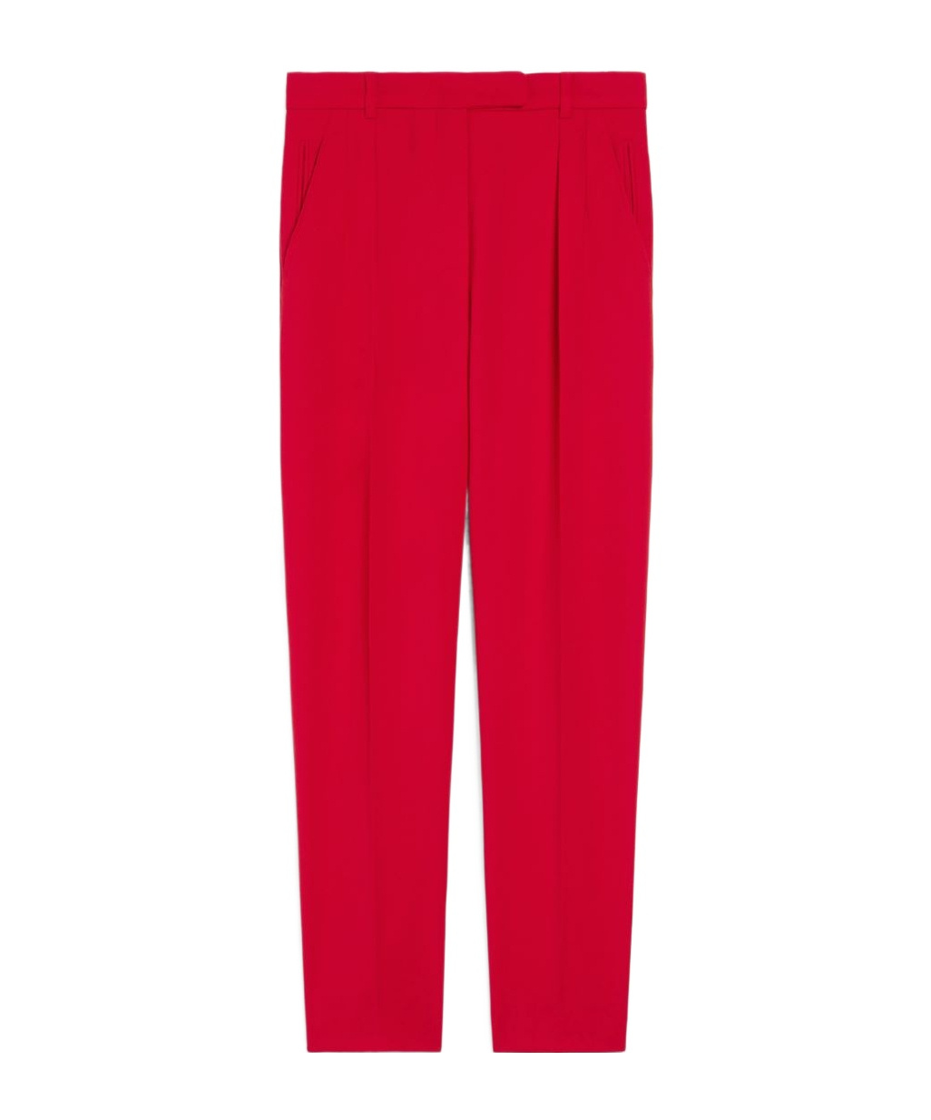 Max Mara Belt-loop Casual Pants In Red