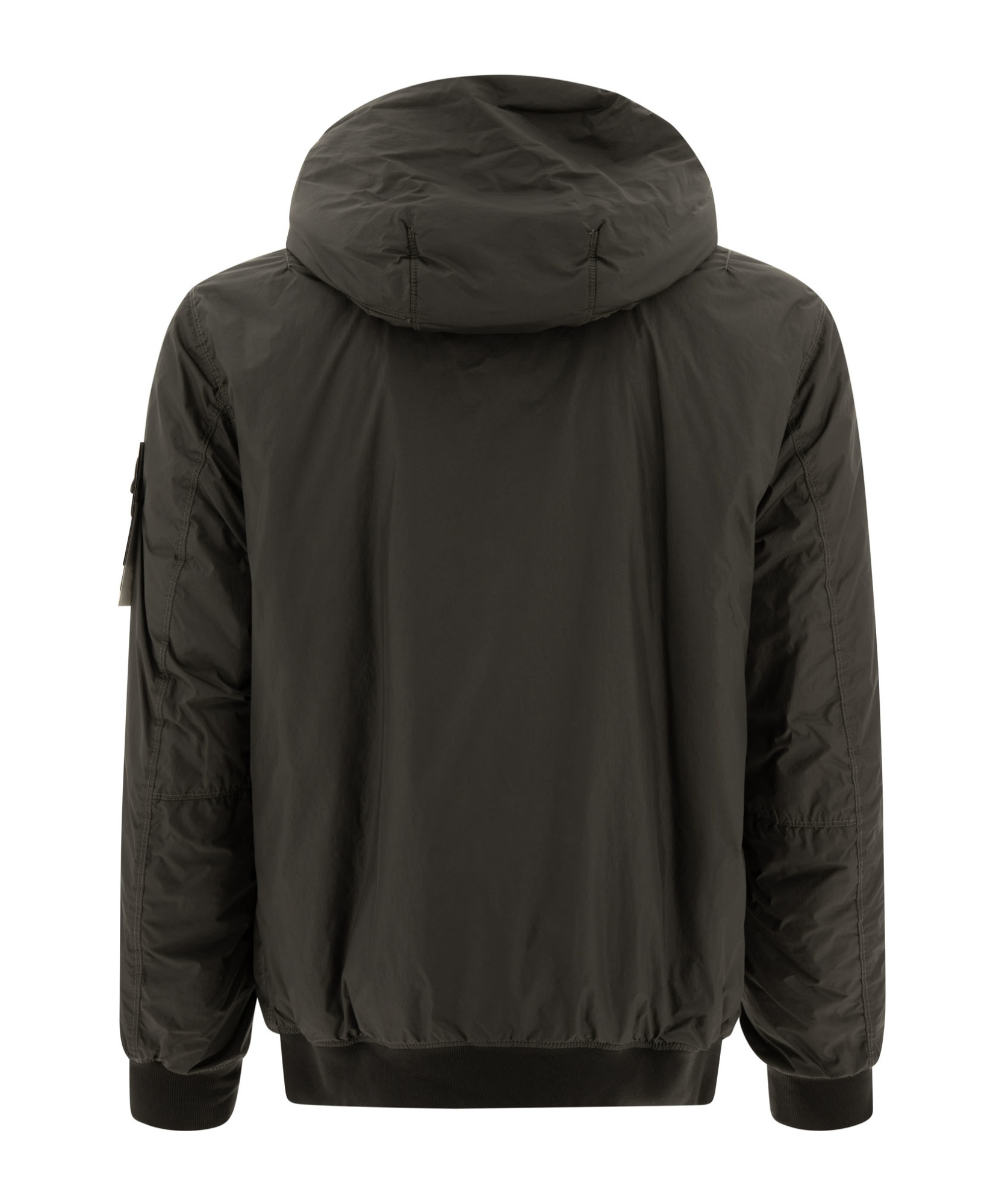 Stone Island Compass-badge Jacket In Gray