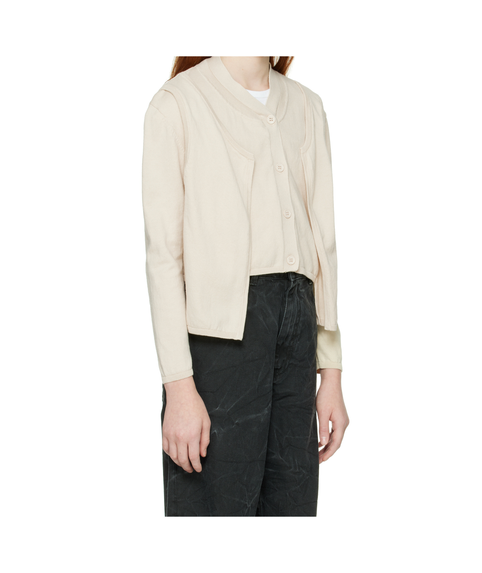 MM6 MAISON MARGIELA LAYERED CARDIGAN