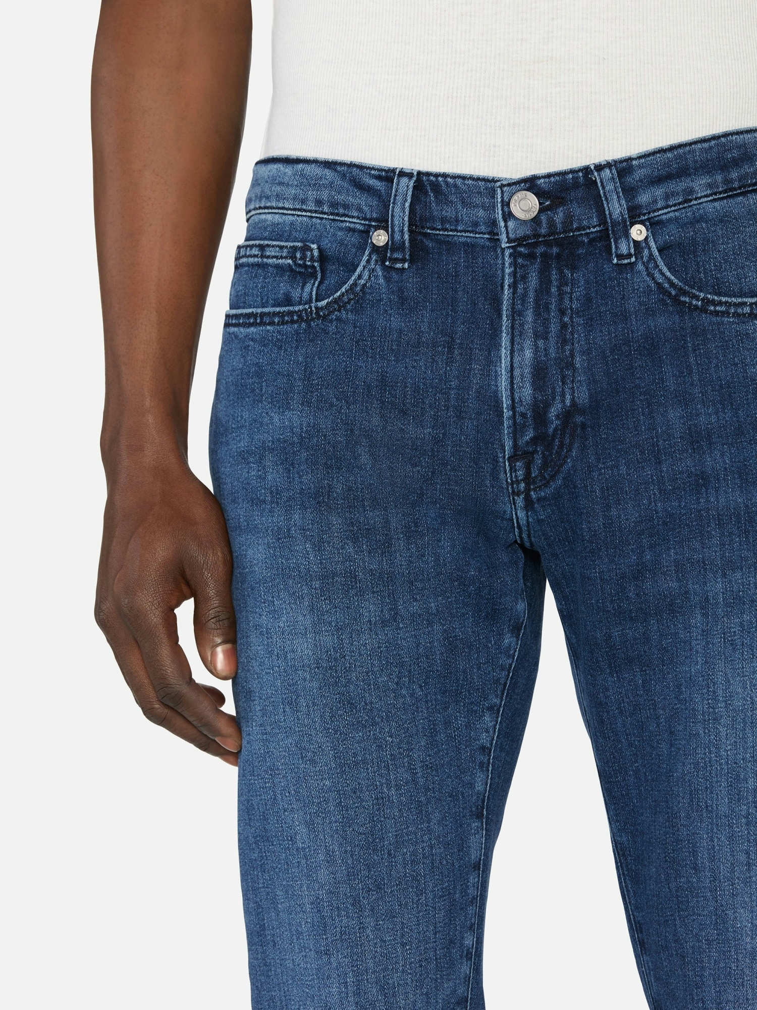 Frame Slim Fit Jeans In Blue