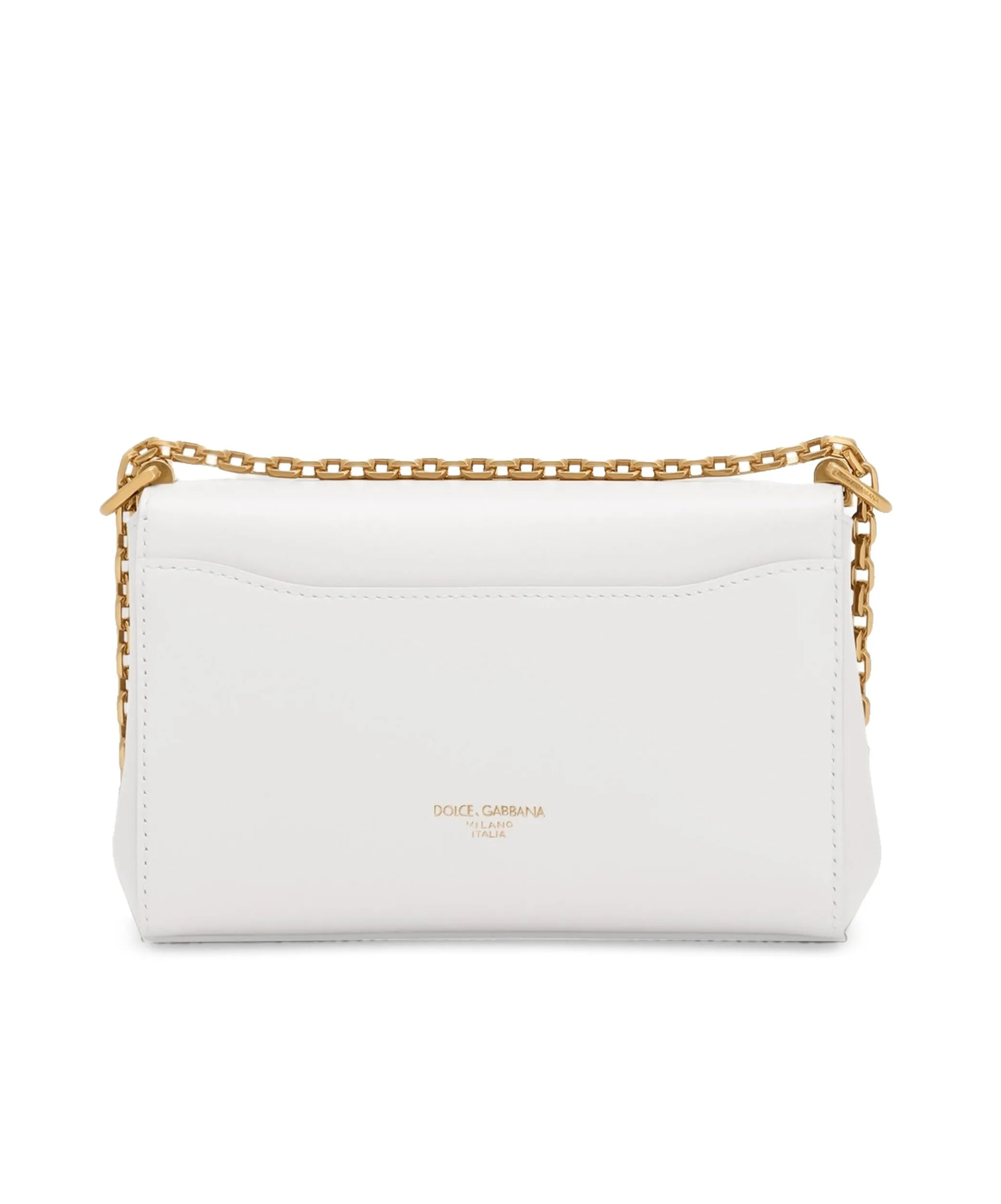 Dolce & Gabbana Mini Marlene City Cross Body Bag In White