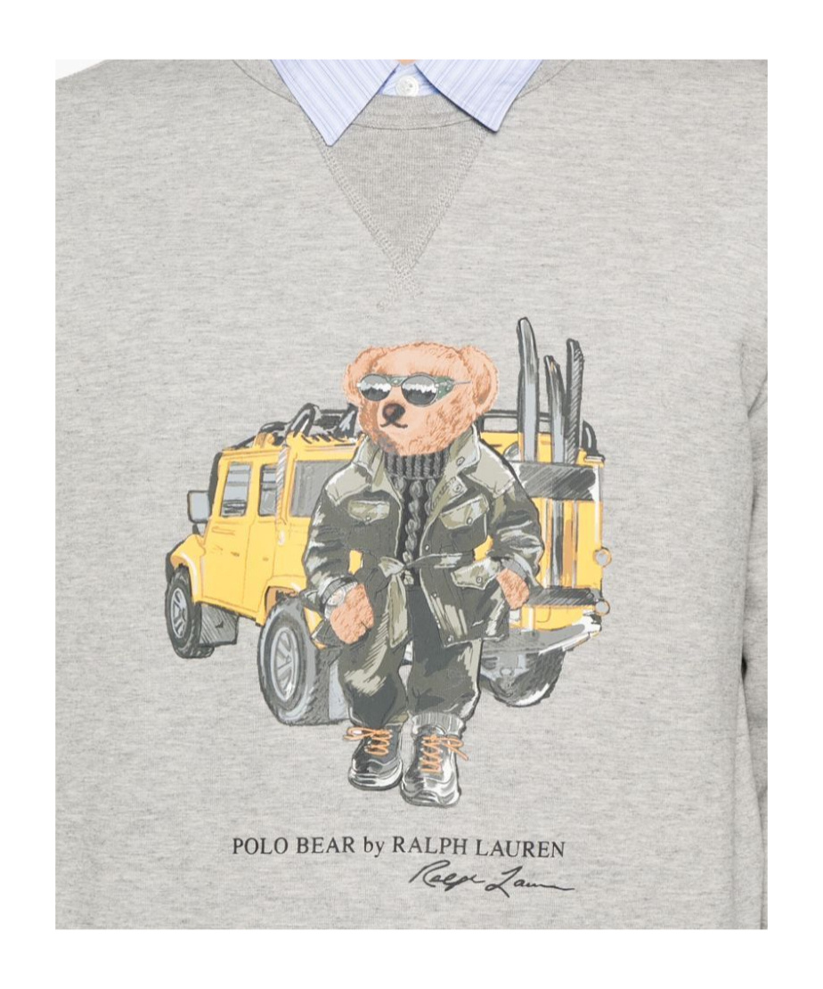 Shop Polo Ralph Lauren Polo Bear Sweatshirt In White