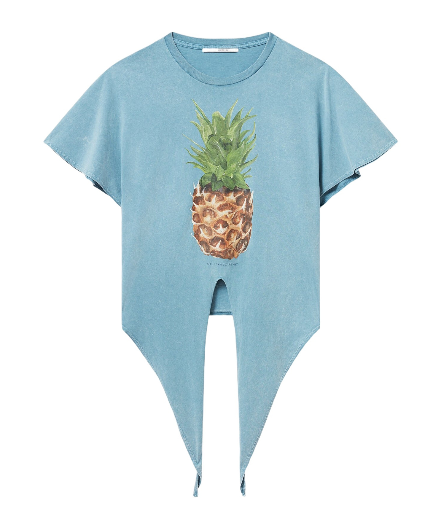 Stella Mccartney Pineapple Neck T-shirt In Blue