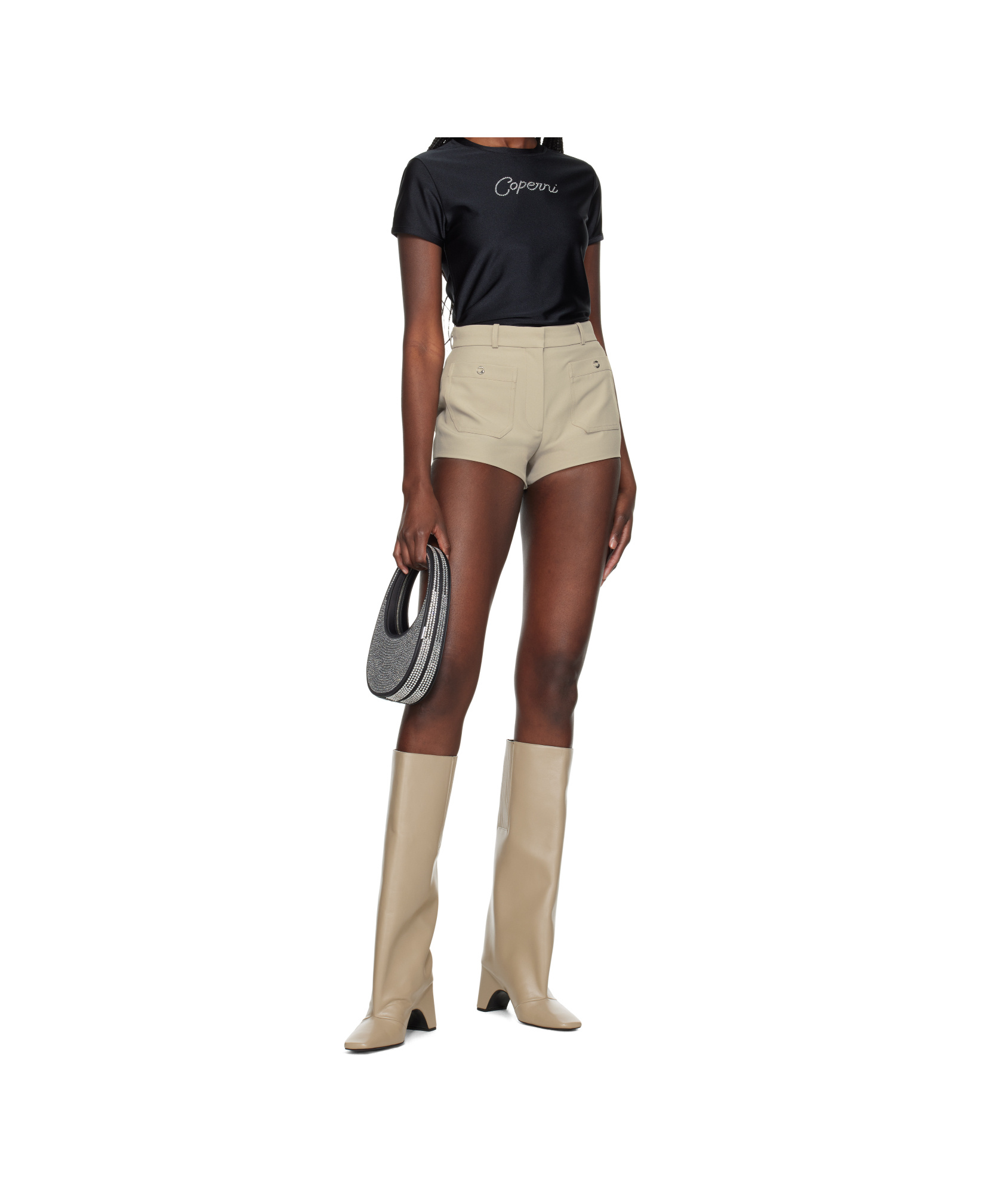 Coperni Pointed Toe Boots In Beige