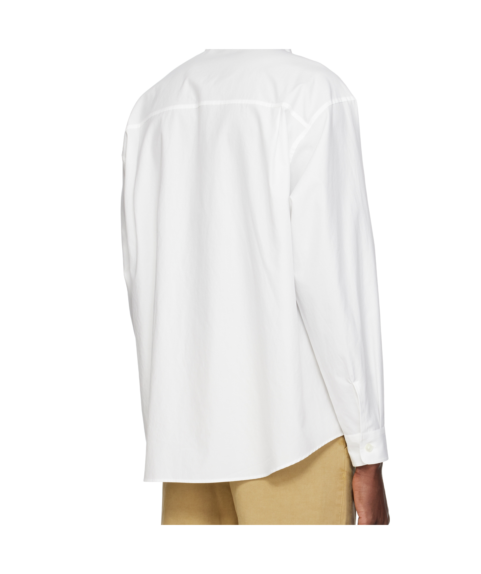 Auralee Wrinkled-effect Cotton Shirt In White