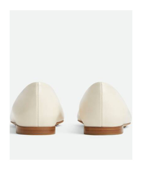 Bottega Veneta Women Ivory Leather Sofia Ballerinas In White