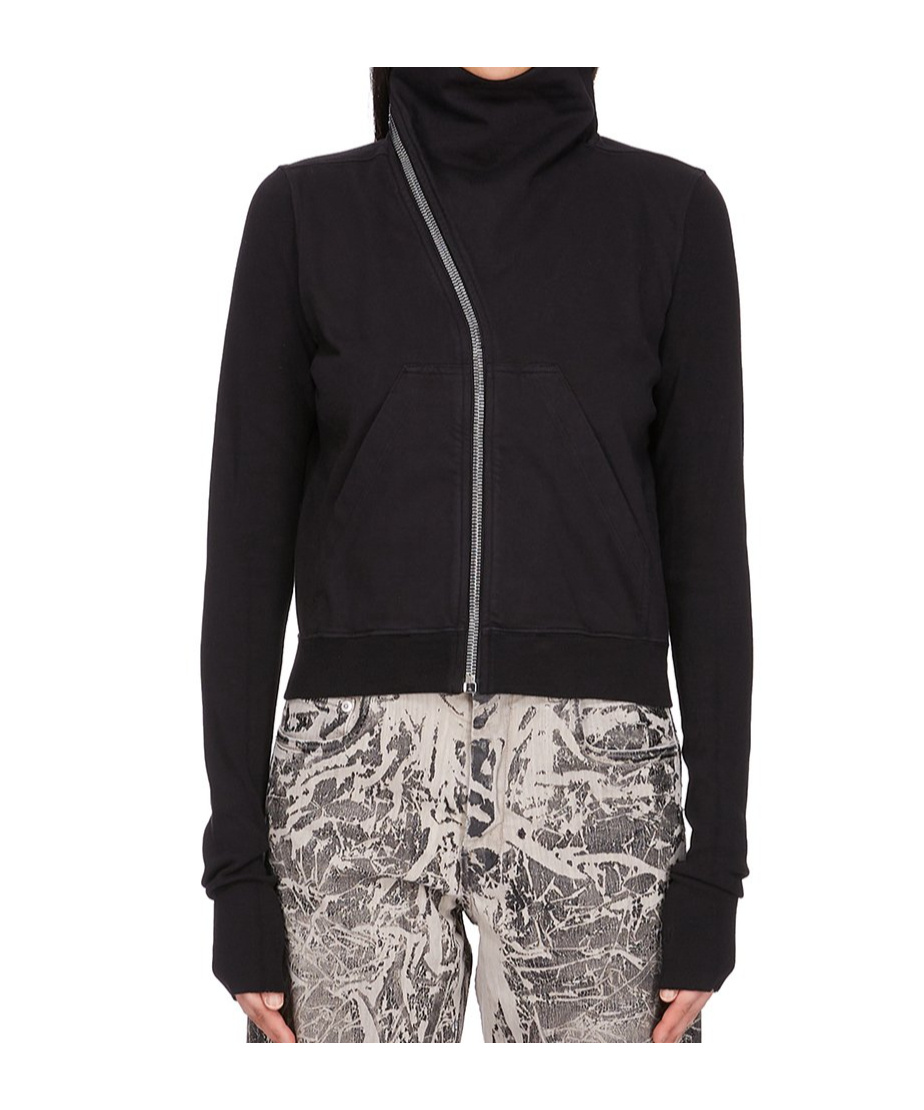 Rick Owens Drkshdw Black Hollywood Mountain Sweatshirt In Black