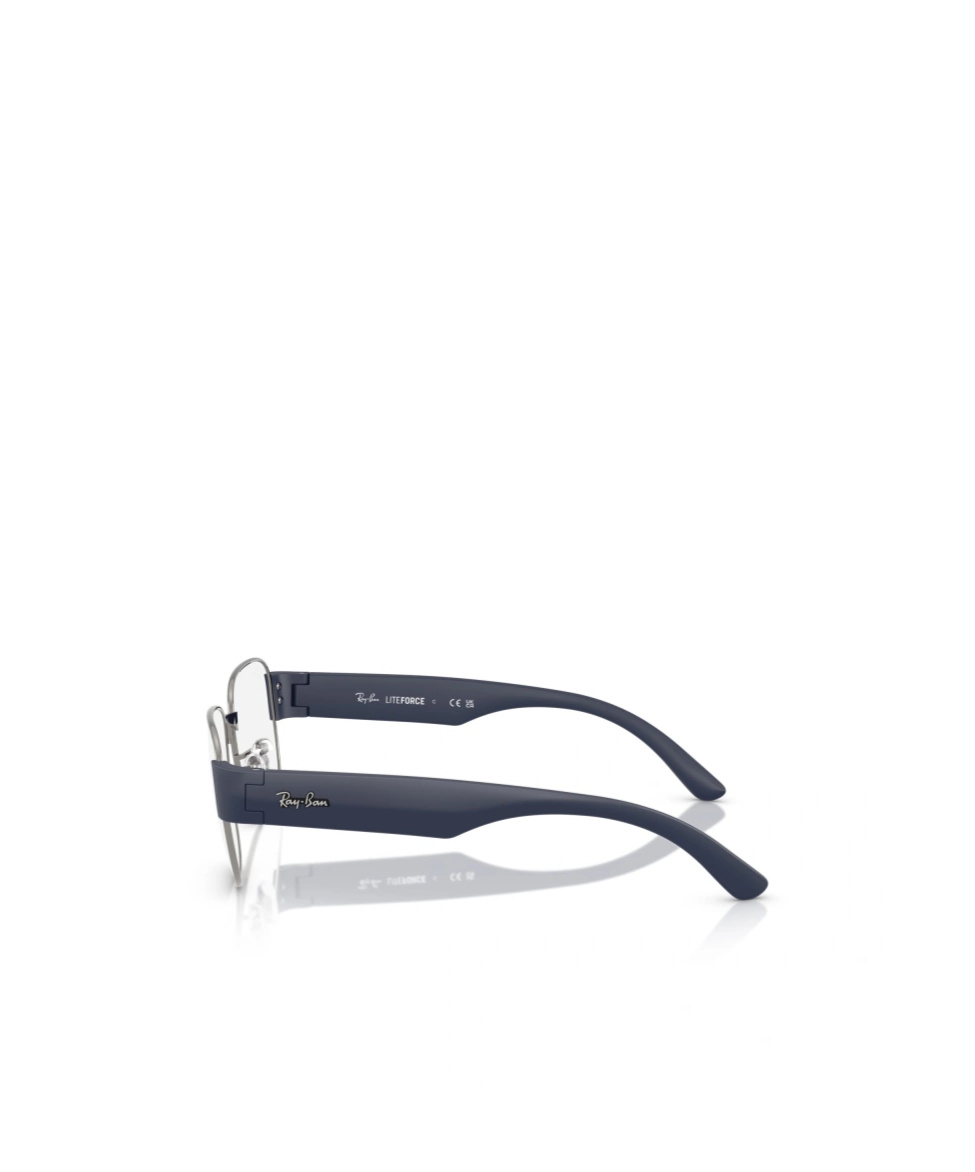 Ray Ban Frameless Flat Mirror In Gray