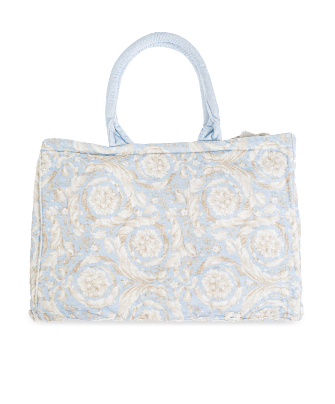 Versace Home Rectangular Handbag In White