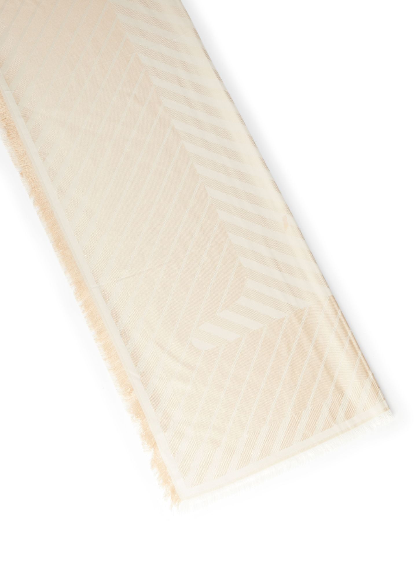 Max Mara Pattern Scarf In Nude