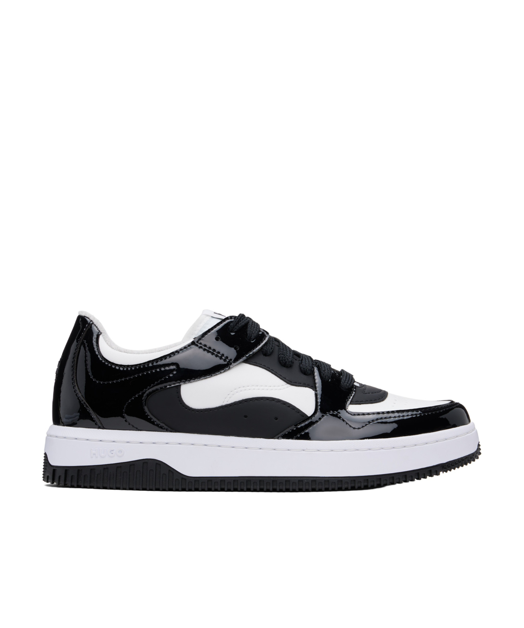 Hugo Boss Round Toe Low-top Casual Shoes In Black