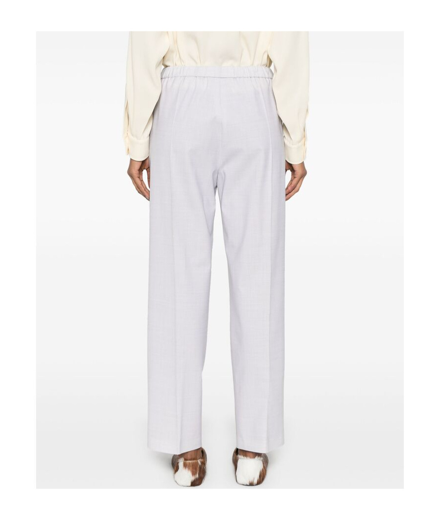 Fabiana Filippi Pressed-crease Trousers In White