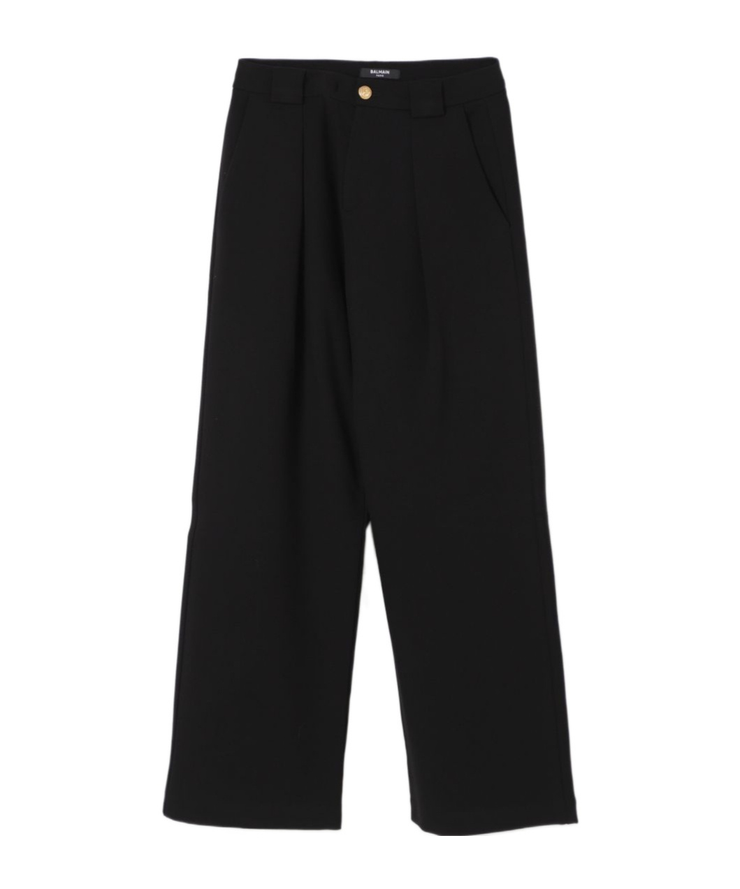 Balmain Belt Loop Trousers In Black