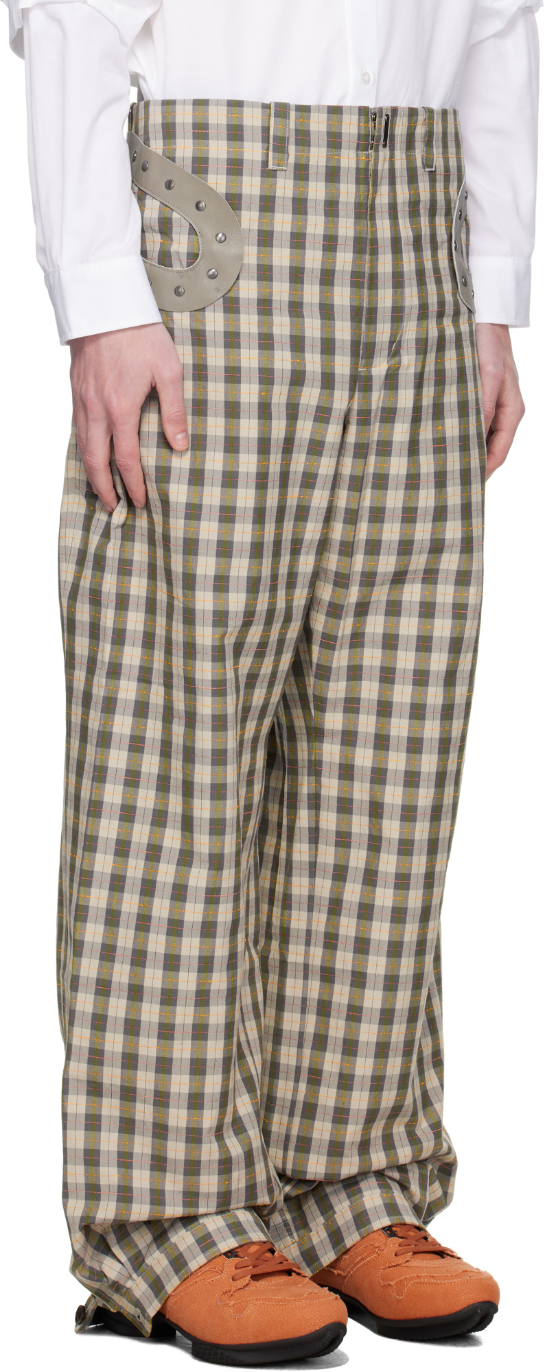 Kiko Kostadinov Striped Casual Pants In Multi