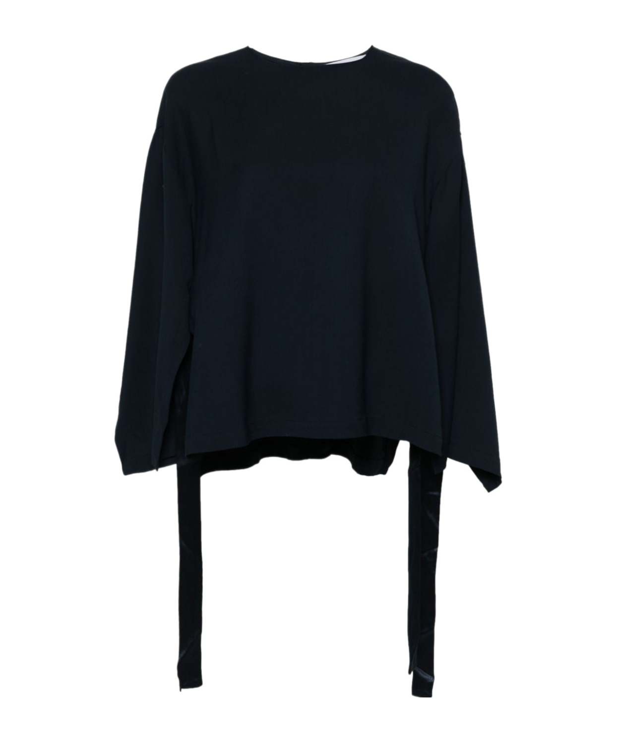 Erika Cavallini Cady Texture Blouse In Black