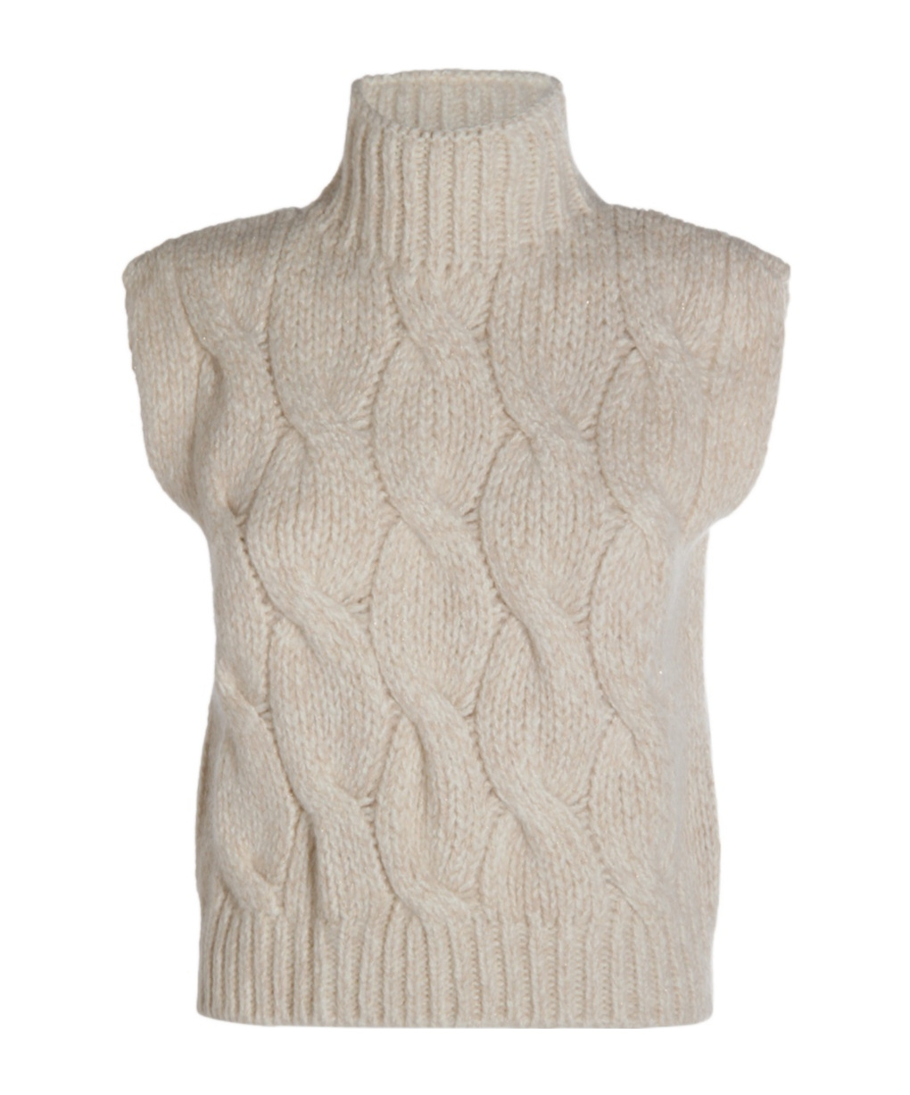 Eleventy Turtleneck Knitted Sweater In Neutral
