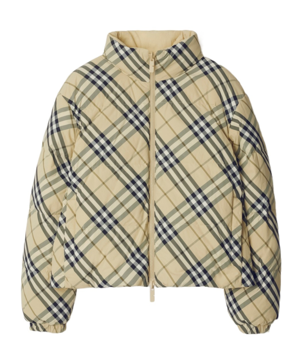 Shop Burberry Printed Reversible Jacket In Nude