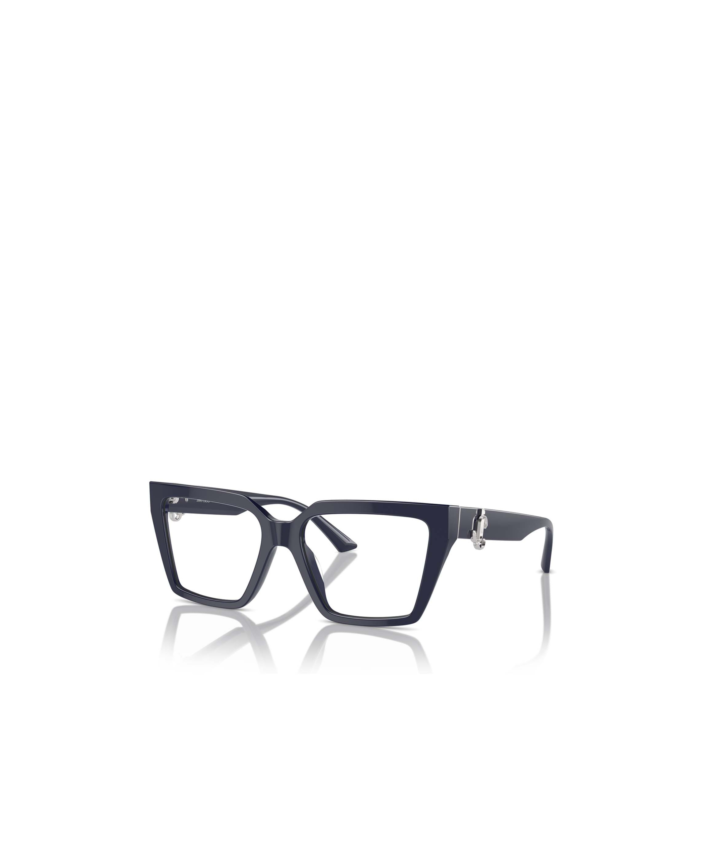 Jimmy Choo Eyewear Rectangle Frame Glasses In Black