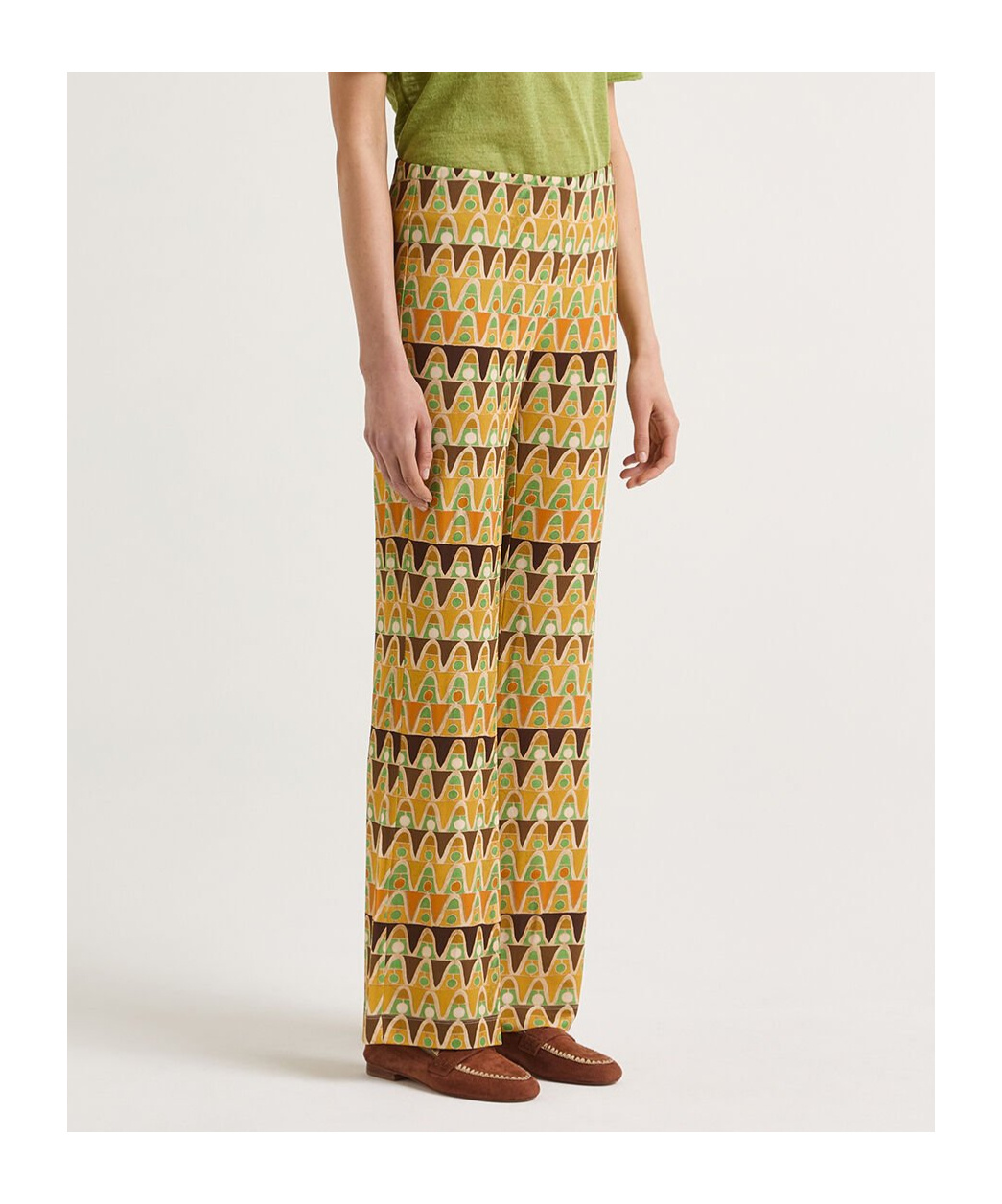 Maliparmi Geometric Mimosa Trousers In Multi