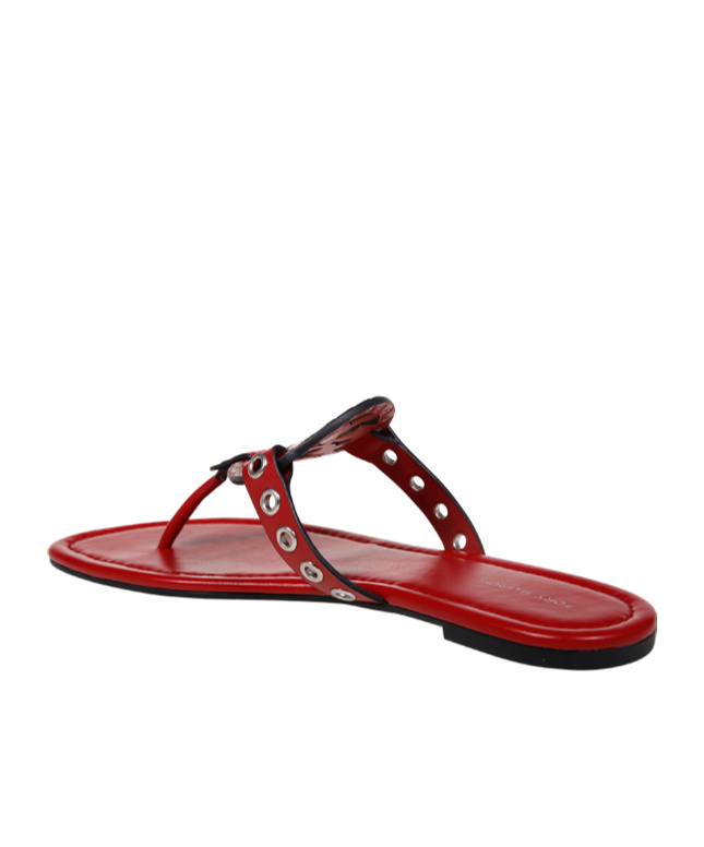 Tory Burch Miller Flip Flops In Red