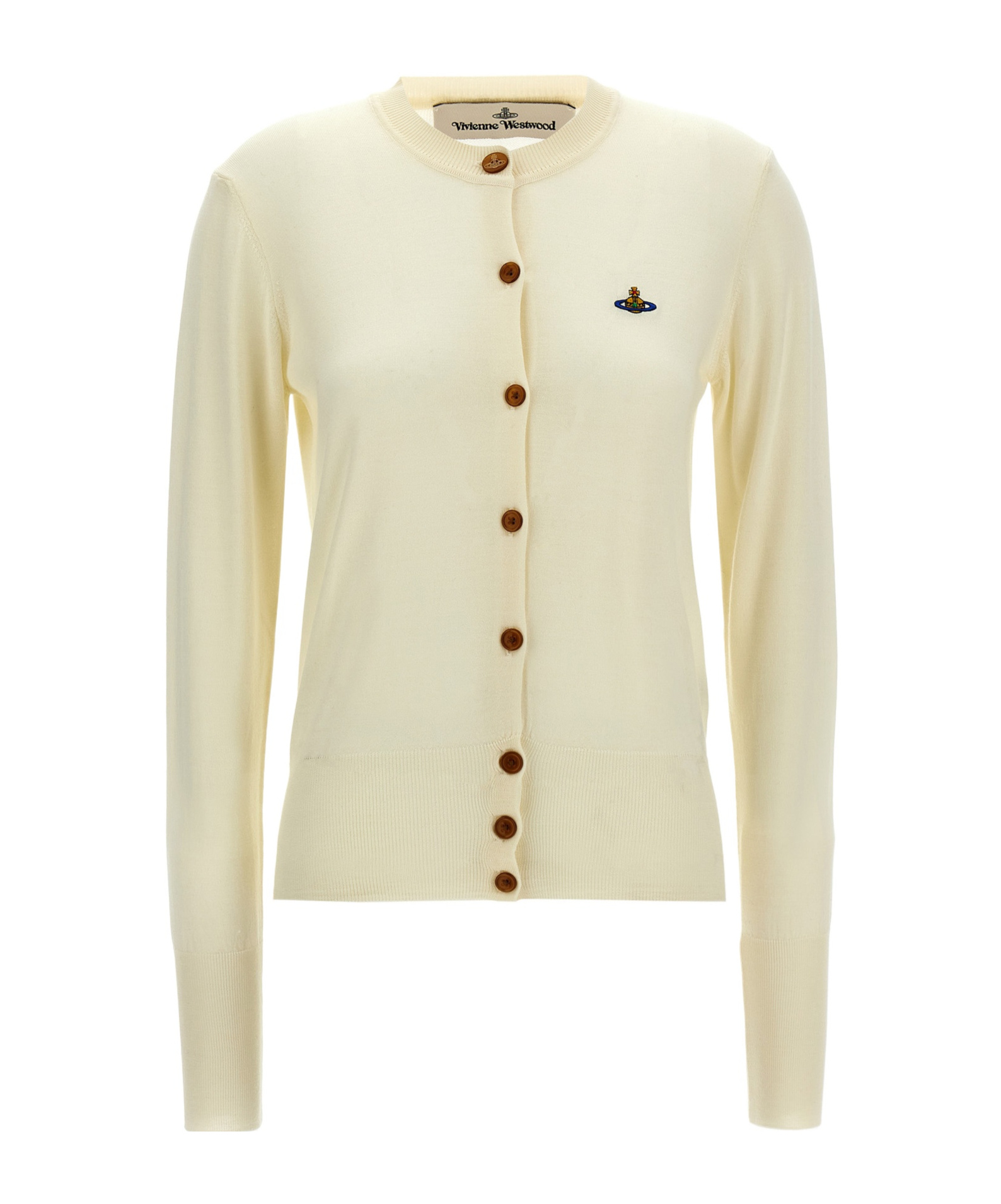 Shop Vivienne Westwood Bea Cardigan In Nude