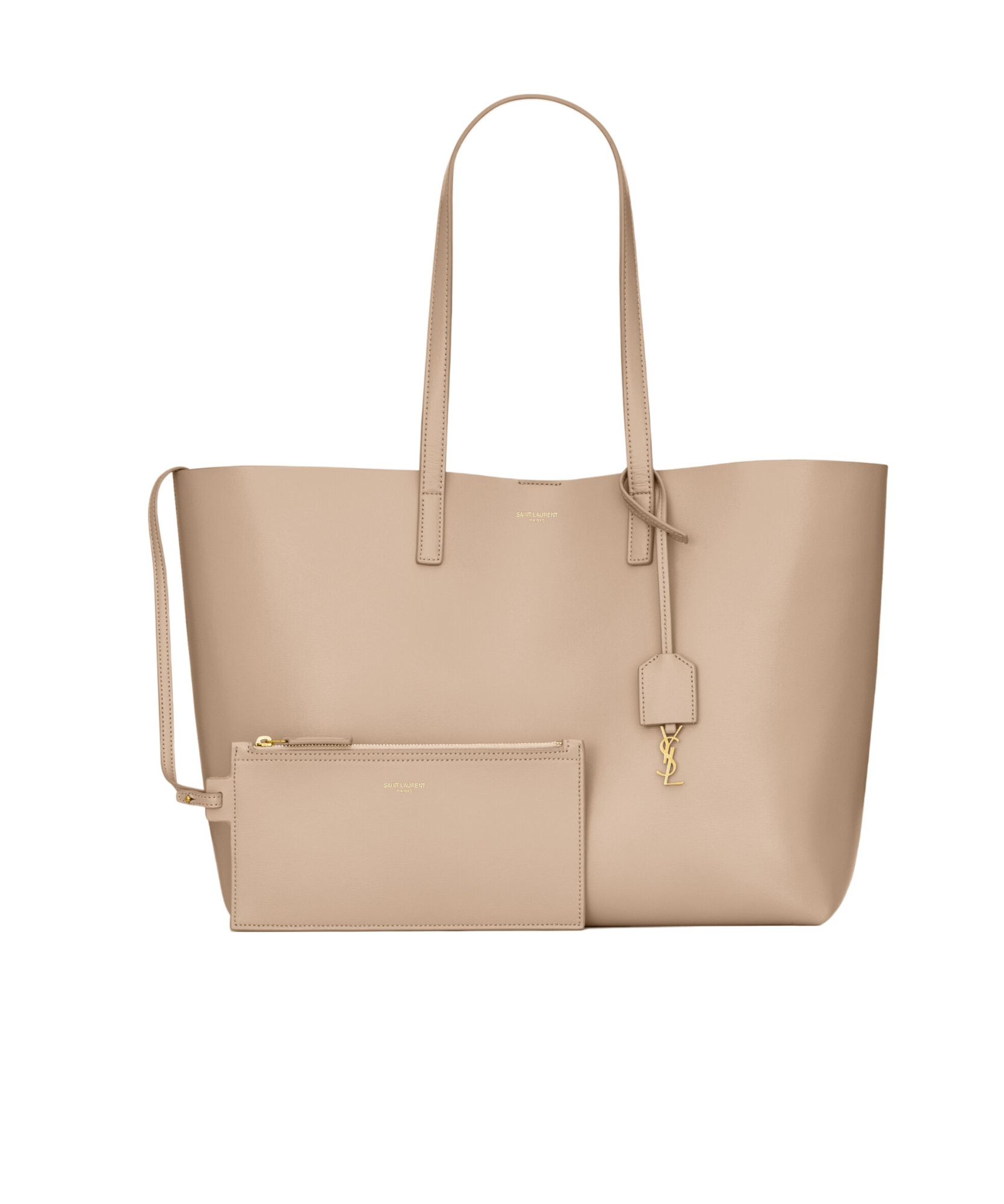 SAINT LAURENT SHOPPING SAINT LAURENT E/W IN SUPPLE LEATHER